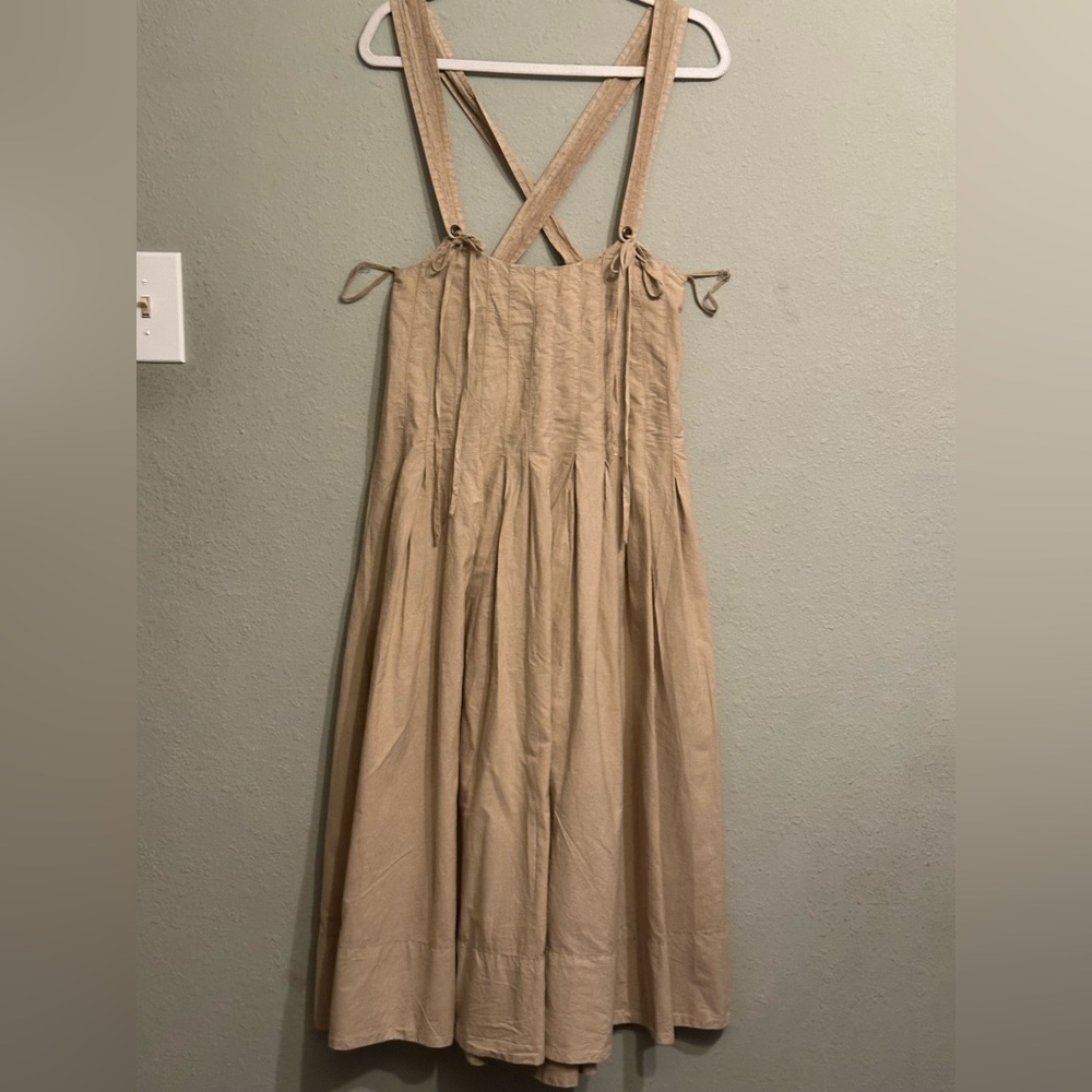 NWOT Free People Tan Sleeveless Midi dress